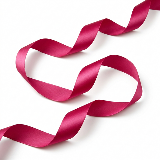 12mm Single Sided Satin Ribbon – Pink