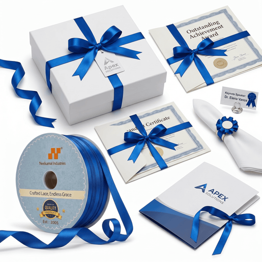 6mm Double-Sided Satin Ribbon – Blue