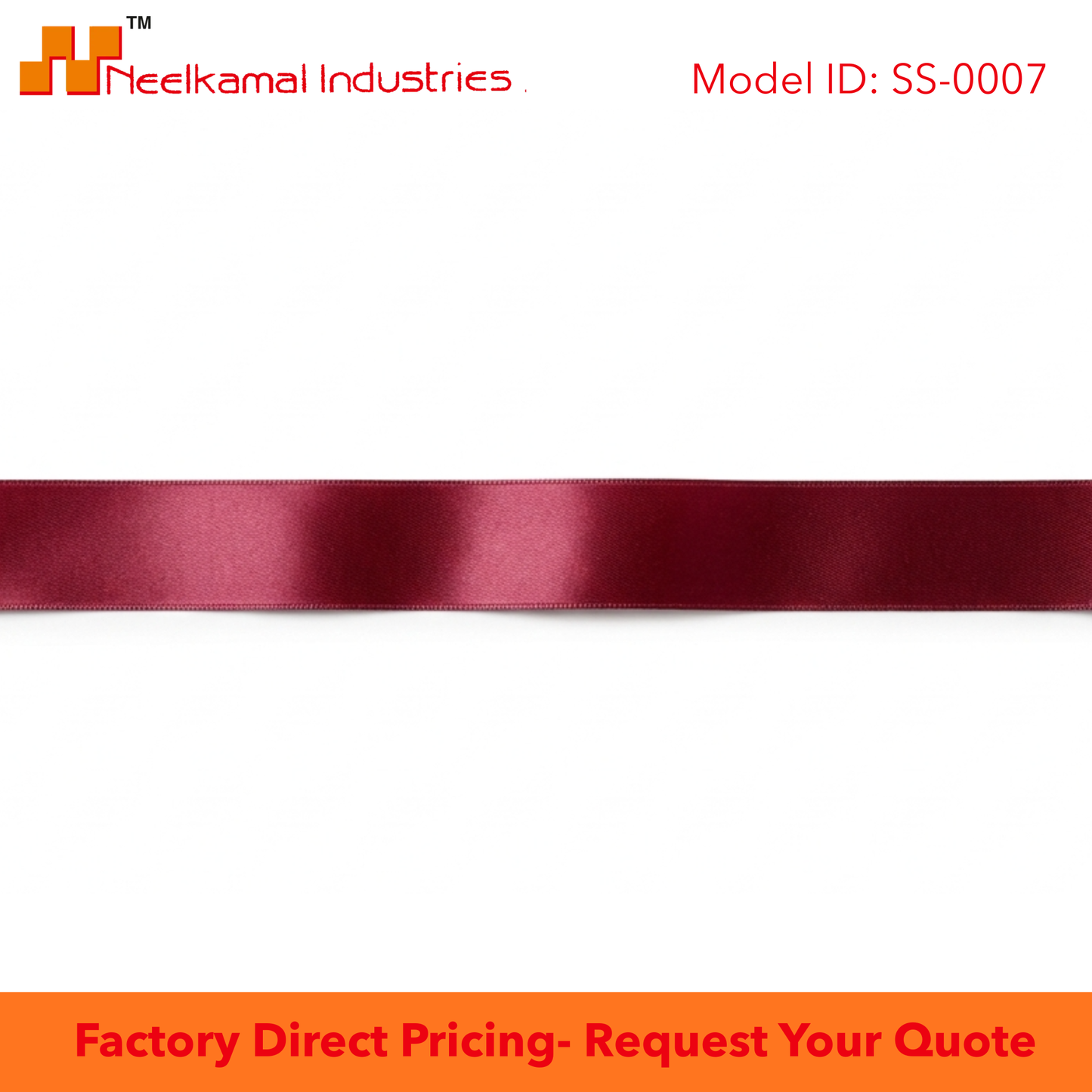 Single Side Satin Ribbons Maroon