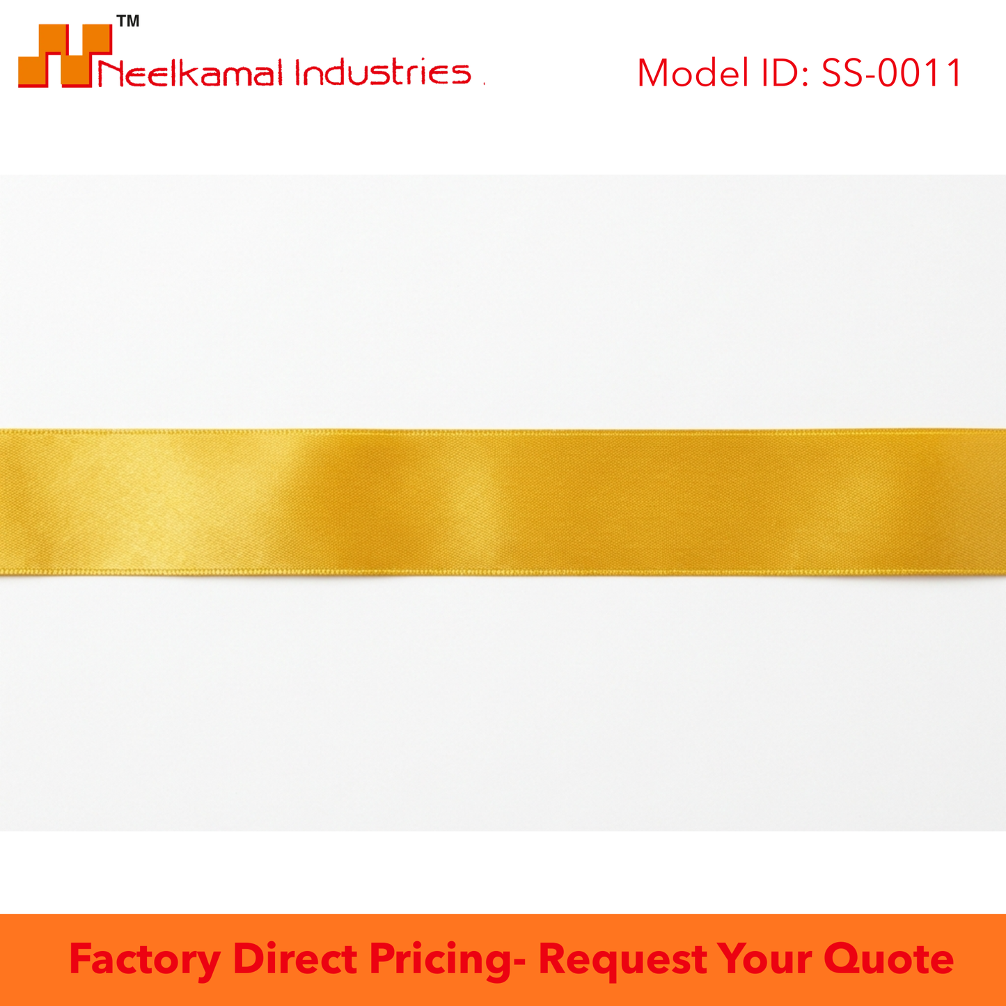 12mm Single Sided Satin Ribbon – SS0011