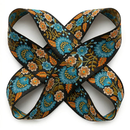 Jacquard Floral Woven Tape