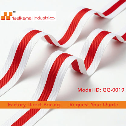 Multi-Color Striped Grosgrain Ribbon Collection