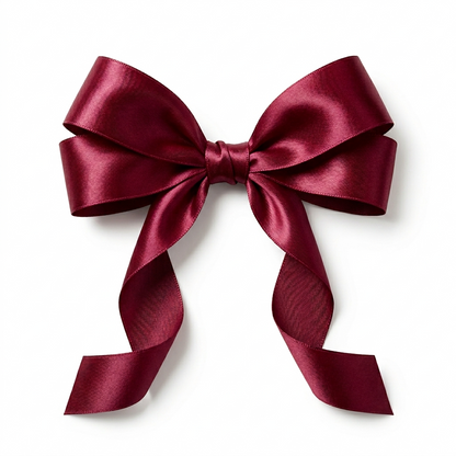 Single Side Satin Ribbons Maroon