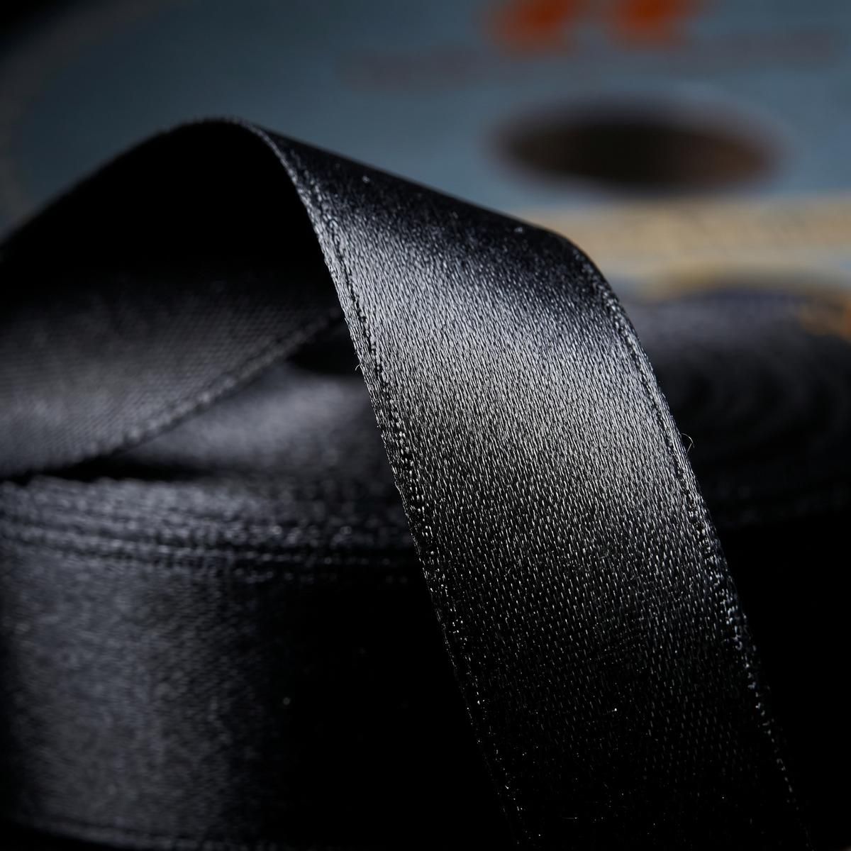 6mm Double-Sided Satin Ribbon – Black