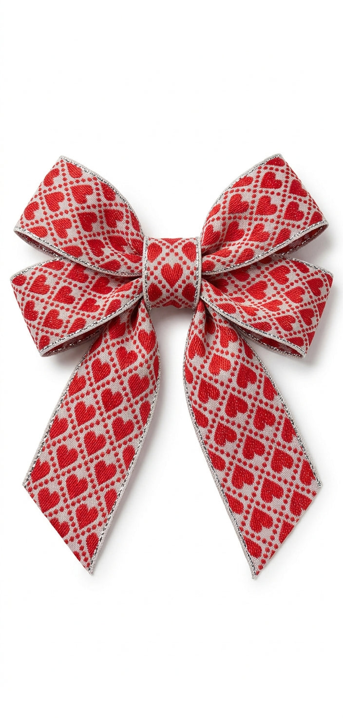 Heart Pattern Jacquard Lace Ribbon