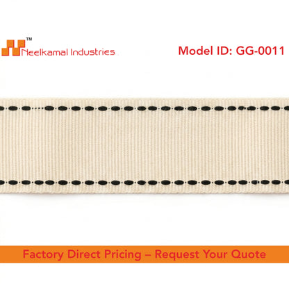 Grosgrain Ribbon with Elegant Stitch Detail