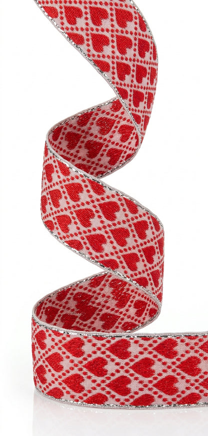 Heart Pattern Jacquard Lace Ribbon