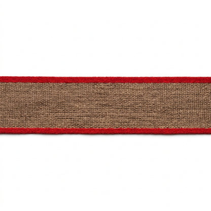 Jute Ribbon with Colored Edge